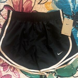 Nike Black Shorts with White Accents